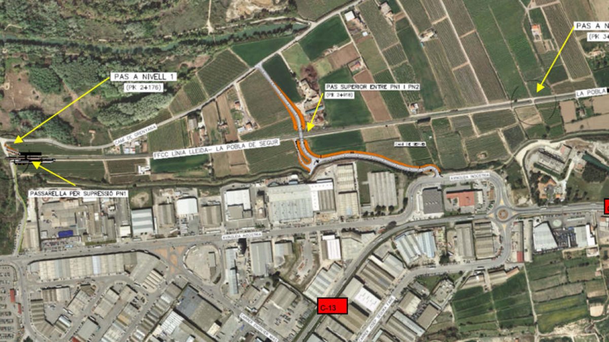 Construiran un baixador ferroviari al polígon de Lleida i reodenaran l'entorn