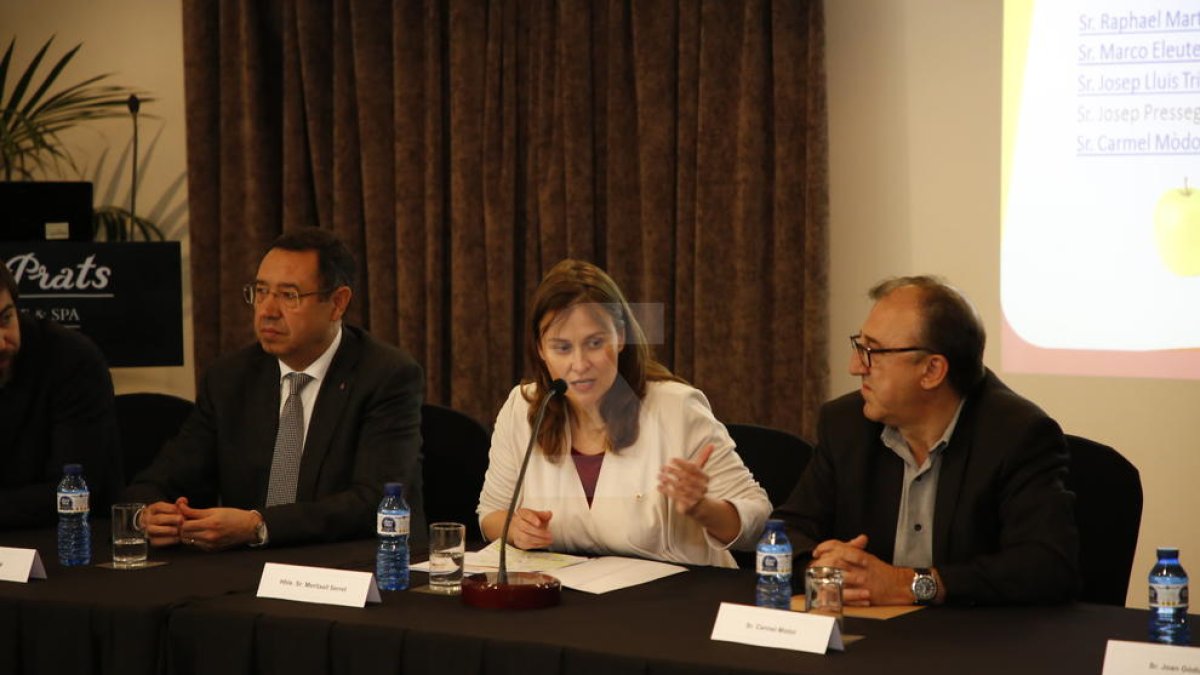 Serret aposta pel diàleg entre totes les parts per prevenir els efectes de les crisis de preus a la fruita