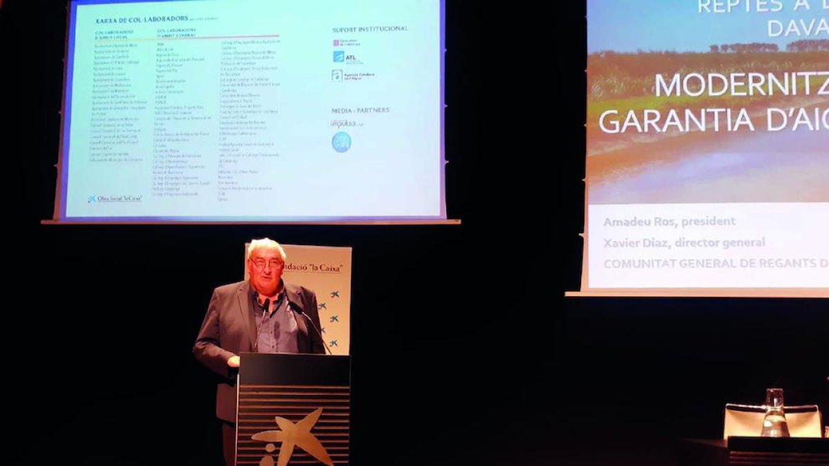 Amadeu Ros, en la seua intervenció al congrés.