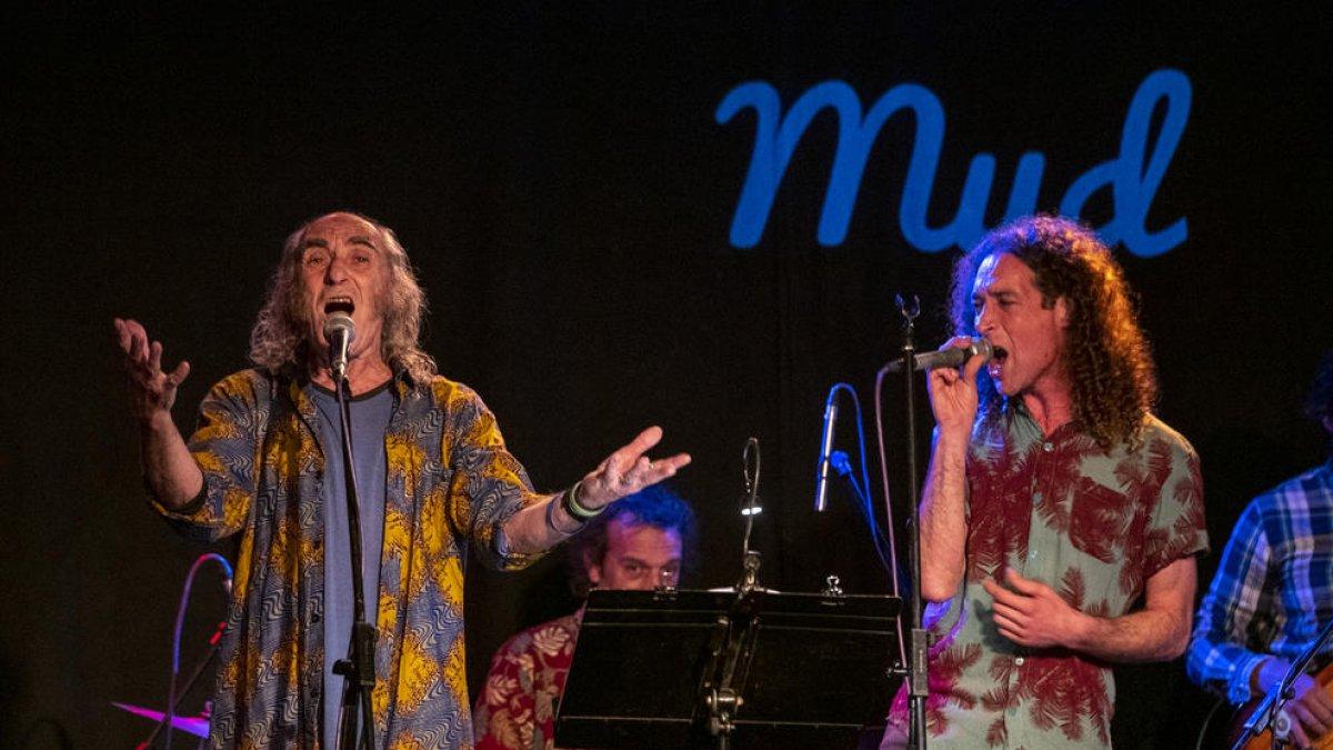 Pau Riba i el seu grup, a l’actuació d’ahir que va servir per inaugurar el MUD.