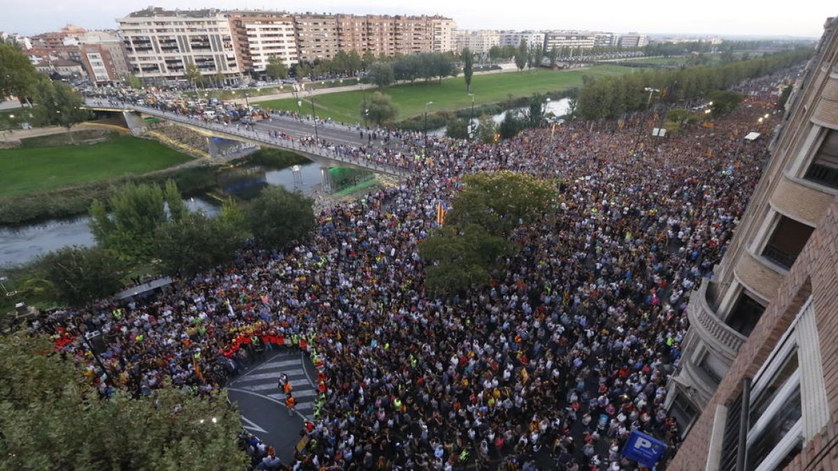 Los tractores encabezaron la manifestación en la capital.