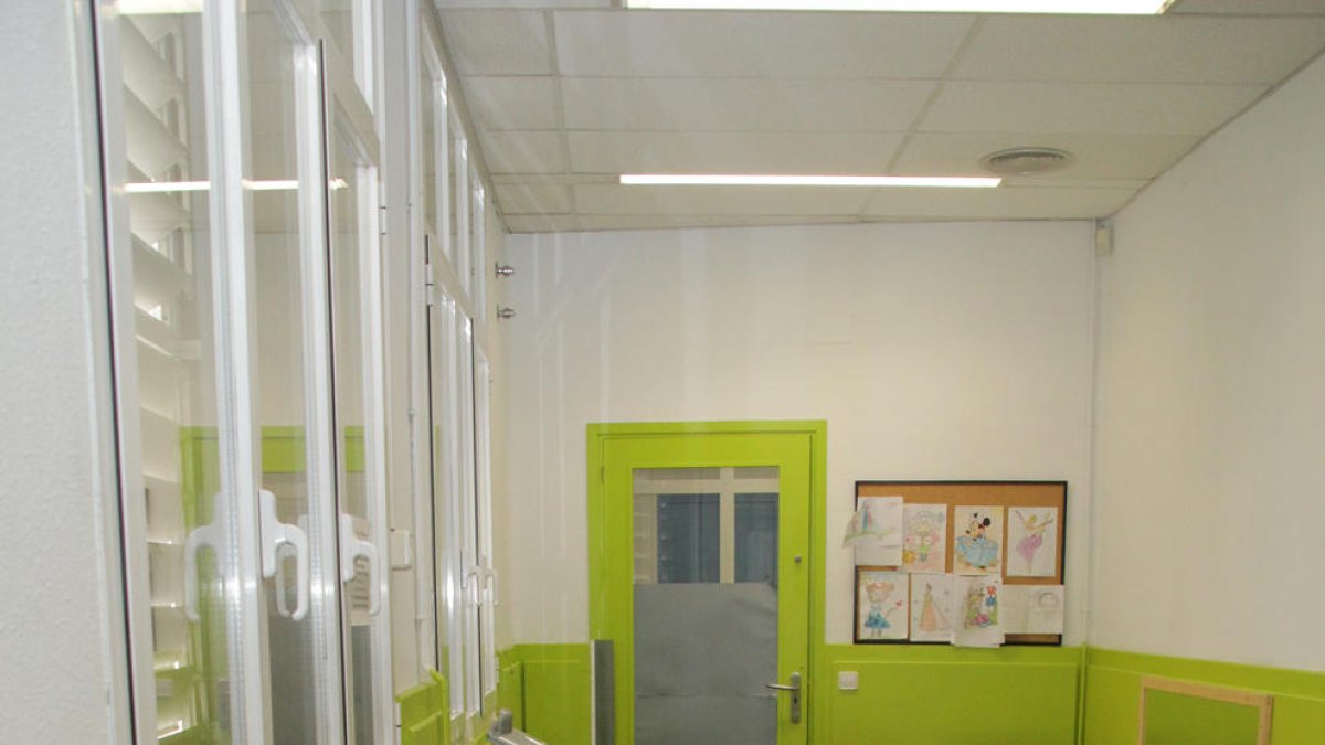 Una de les sales del Punt de Trobada de Lleida, l’únic disponible a tota la província.