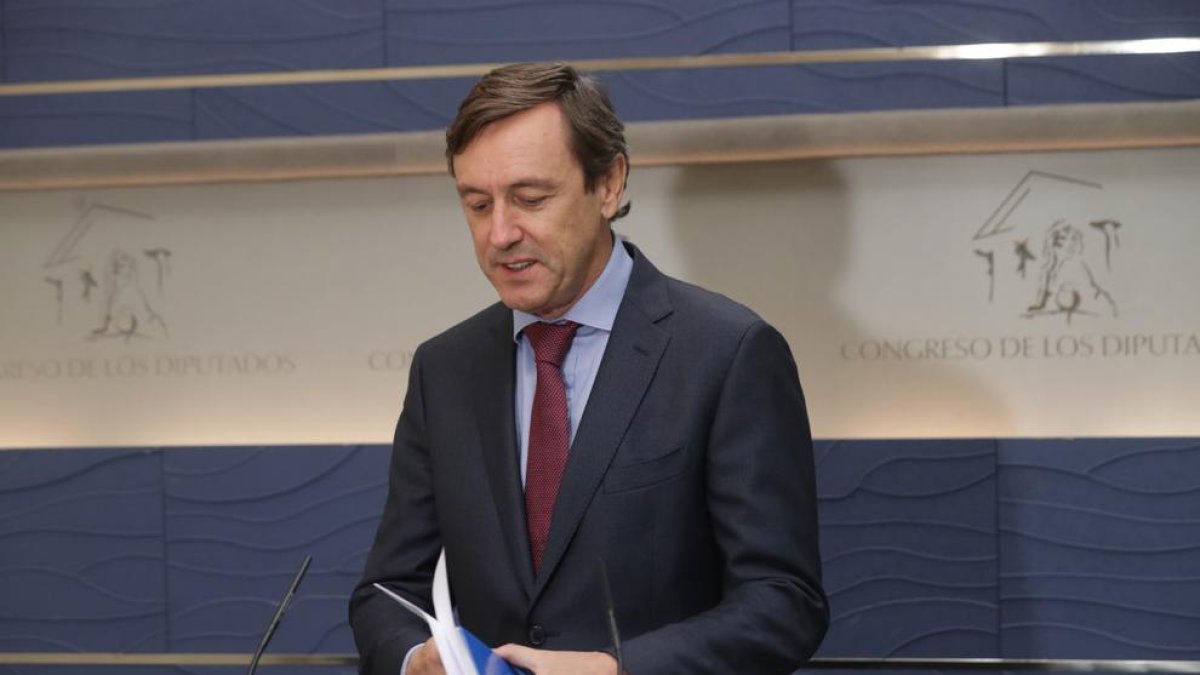 Imagen del portavoz del PP en el Congreso, Rafael Hernando.