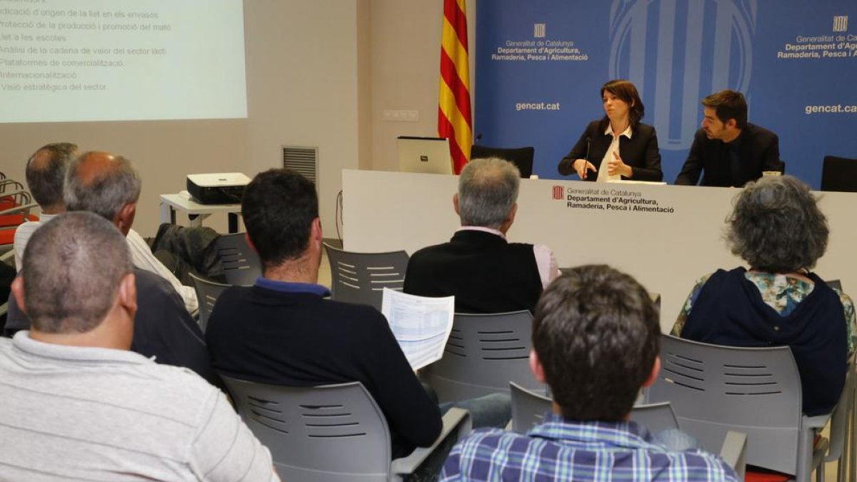 Un moment de la jornada sobre el sector lacti a Lleida.