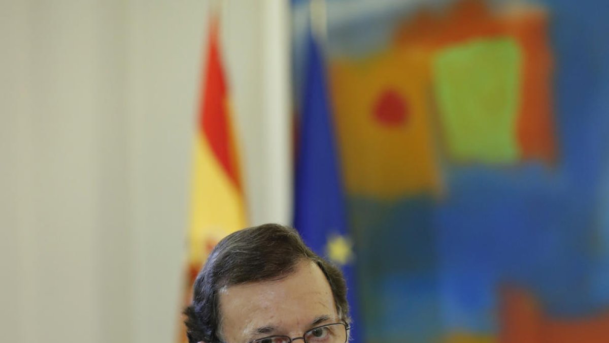 Mariano Rajoy, durant l’entrevista.