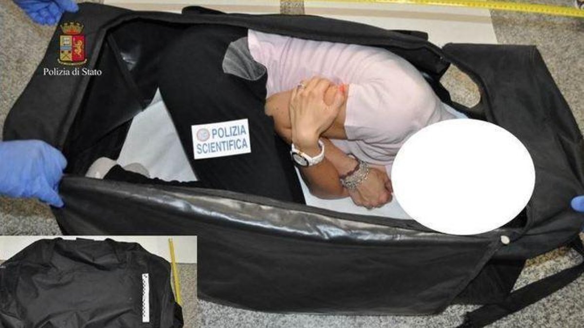 La recreación de la policia científica del secuestro.