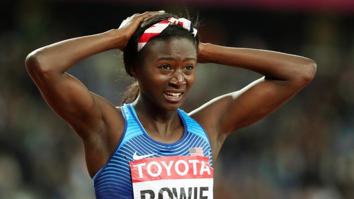 Tori Bowie superó a la gran favorita Elaine Thompson y se coronó campeona del mundo.