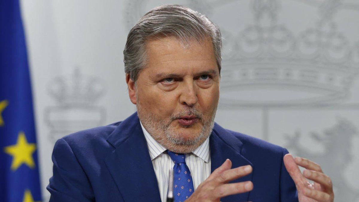 El portavoz del Gobierno, Íñigo Méndez de Vigo, tras la reunión el Consejo de Ministros.