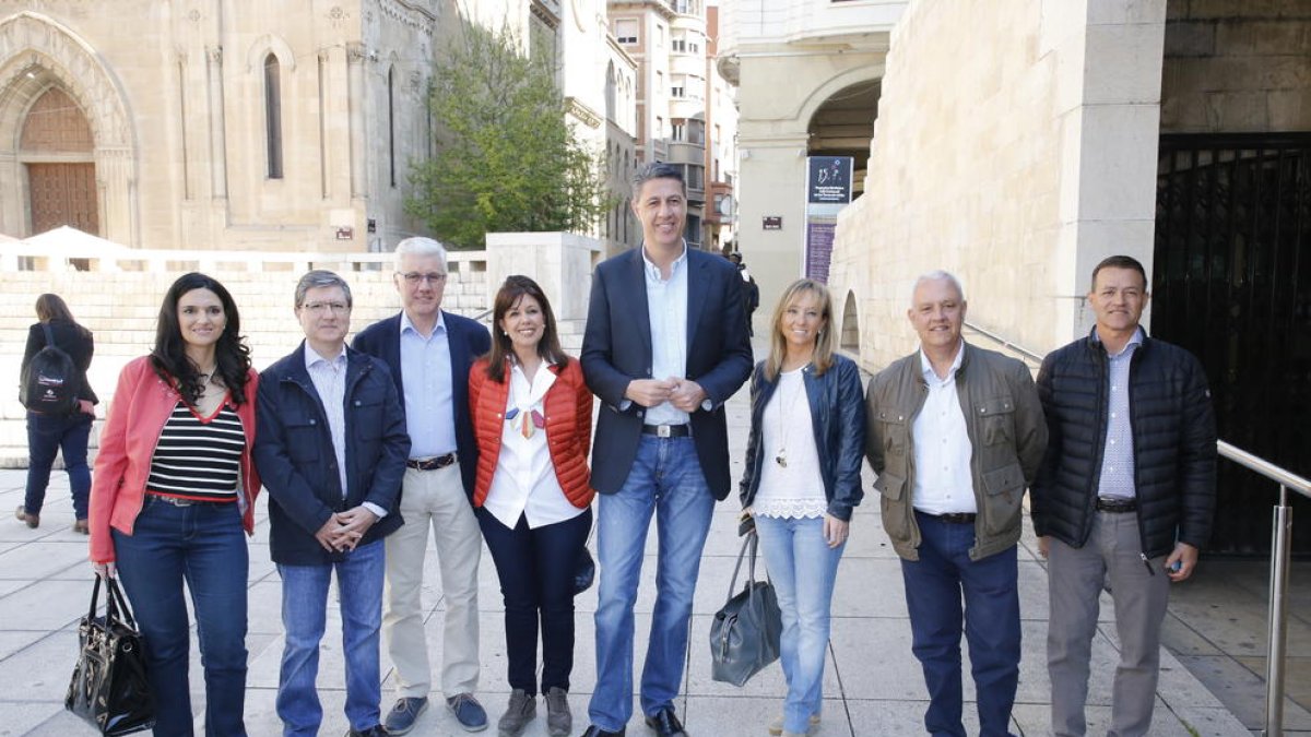Horcajada, a l’esquerra, Albiol, al centre, i Xandri, al seu costat.