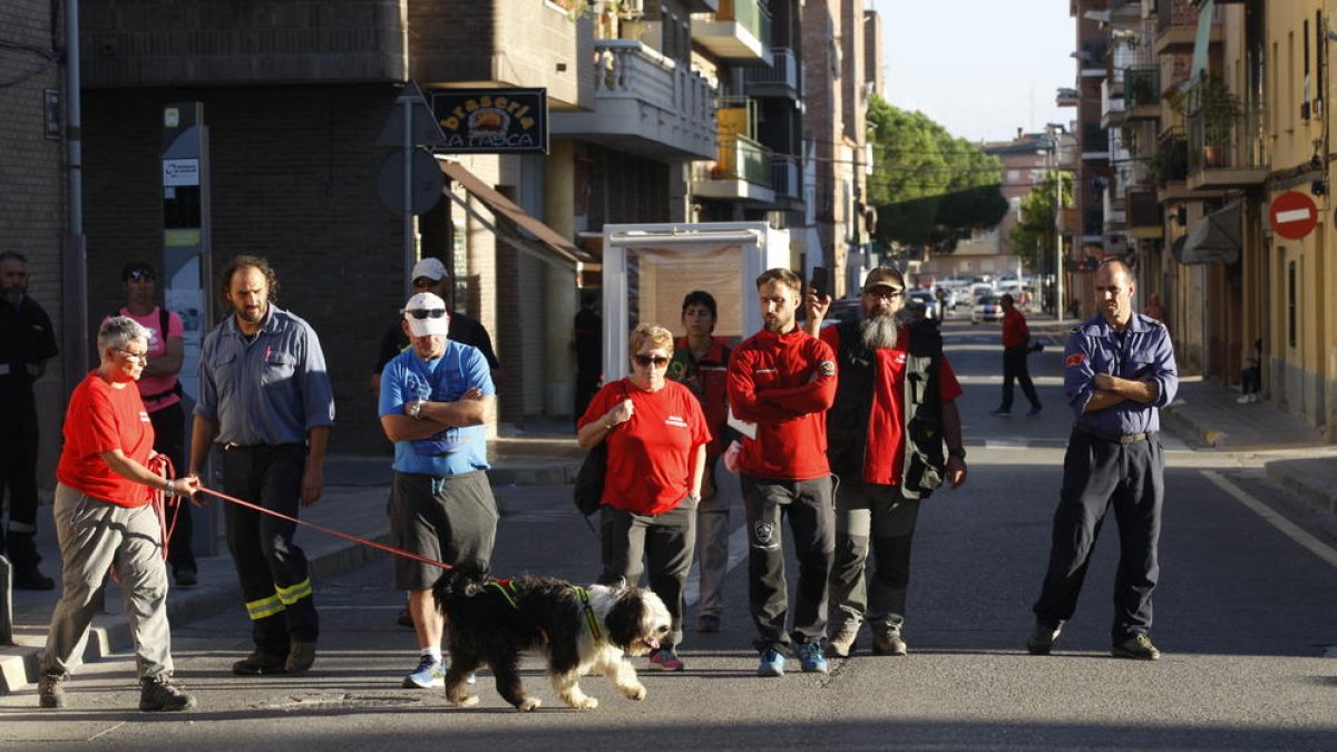 Participants en la formació van fer pràctiques ahir a la tarda al Secà de Sant Pere.