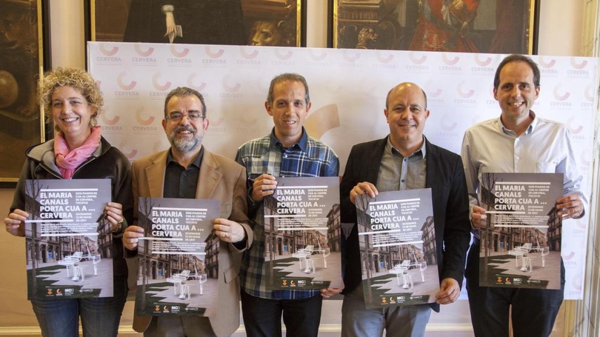 Presentación de la nueva edición del concurso, ayer en Cervera.