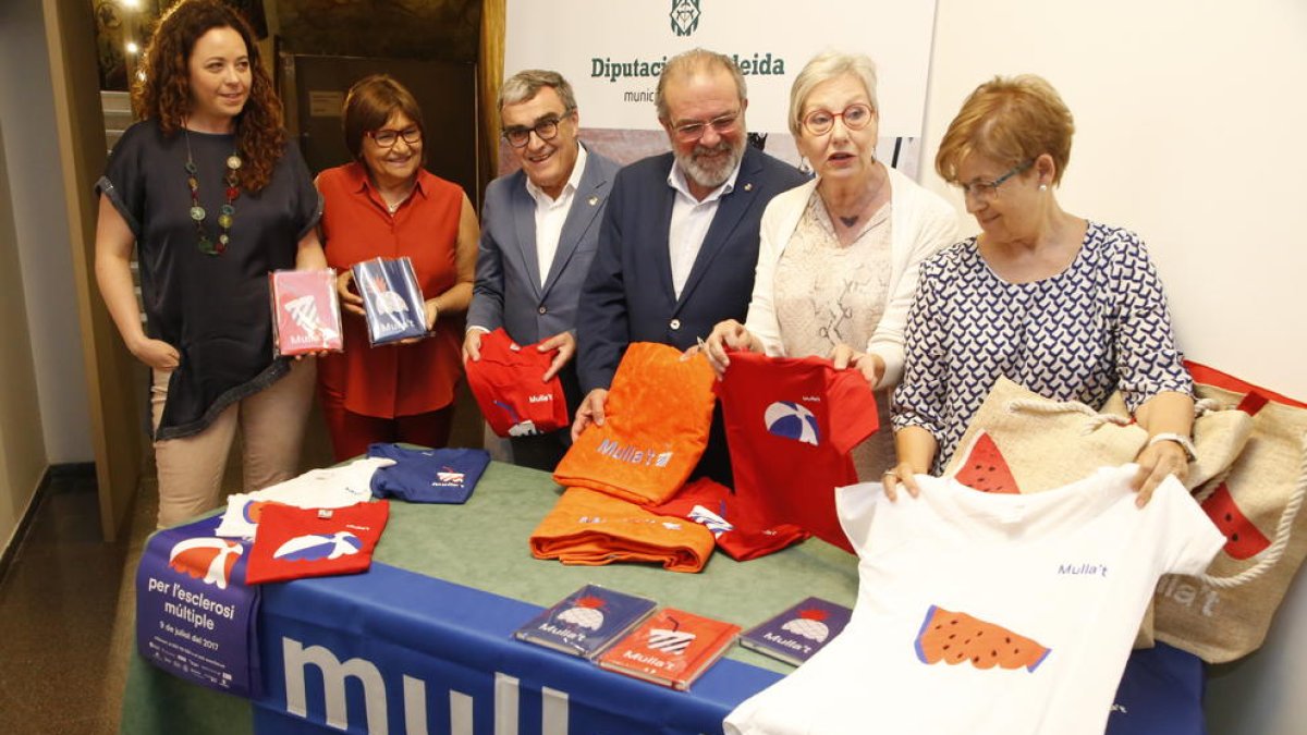 Un moment de la presentació, ahir a la Diputació.