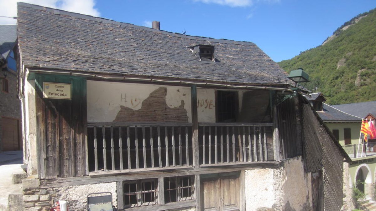 Imatge de l’estat actual de l’antic forn de pa des Bòrdes.