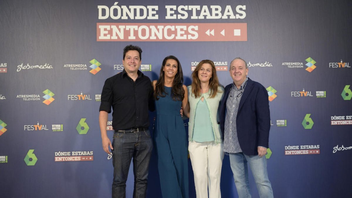 Momento de la presentación en el FesTVal de Vitoria.