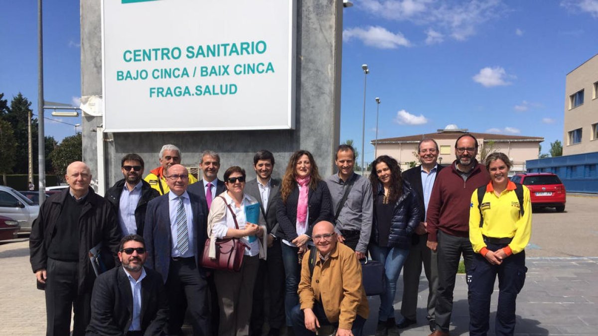 Los representantes aragoneses y catalanes en la última reunión.