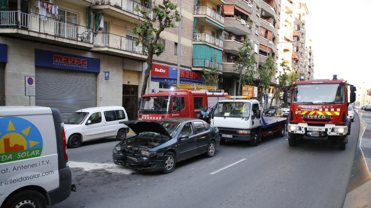 Uno de los conductores ebrios causó un accidente en Ronda.