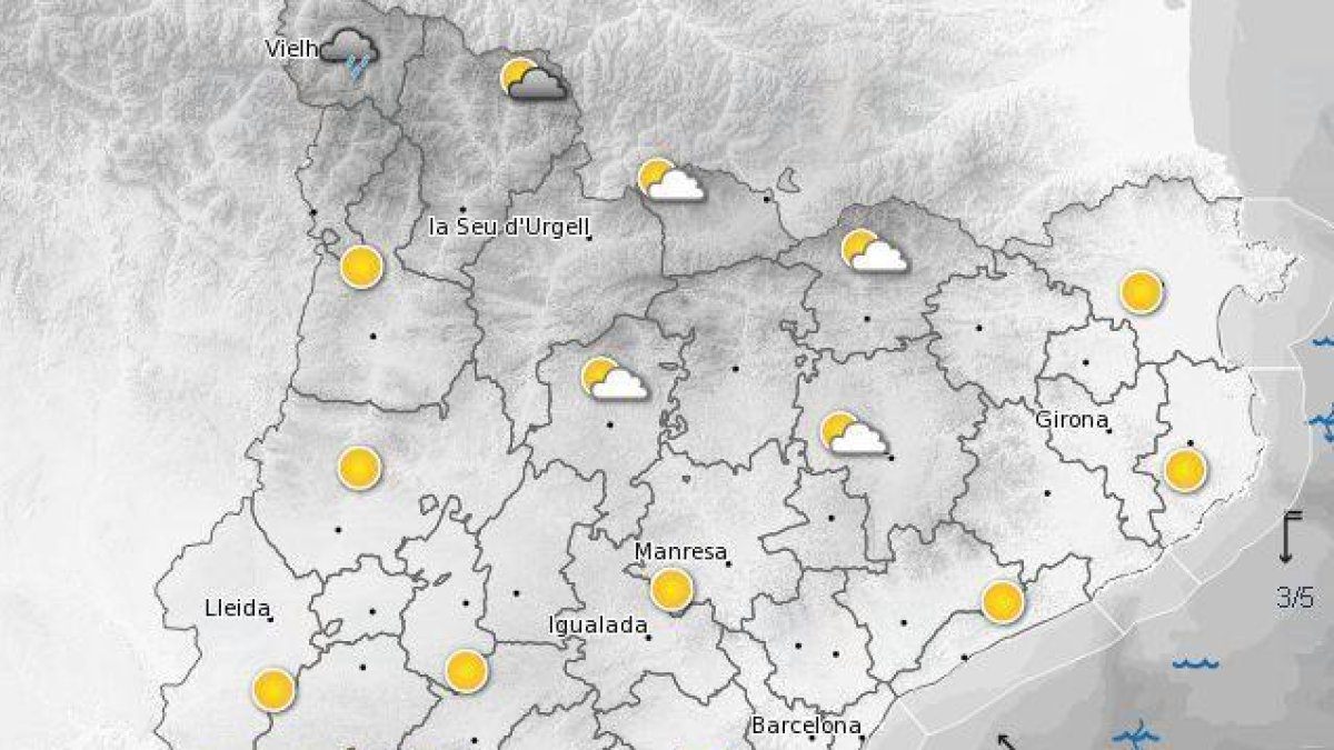 Preveuen bon temps per a la Diada