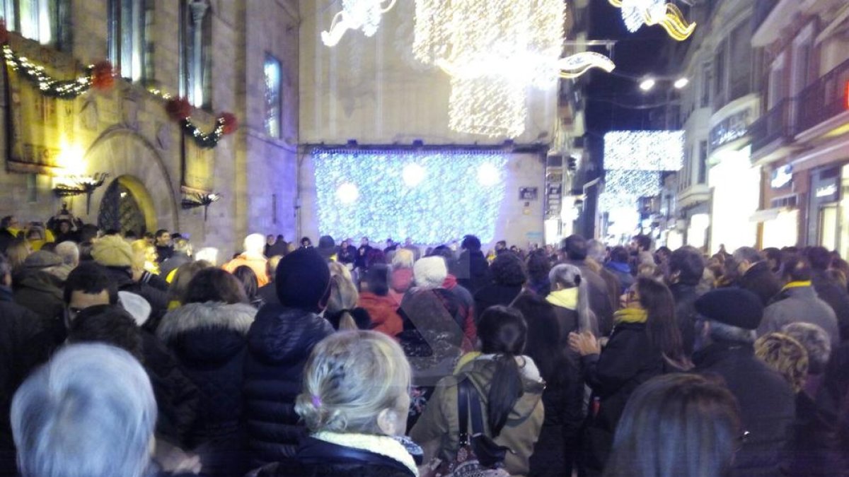 Protestes contra la sortida de les obres de Sixena del Museu de Lleida