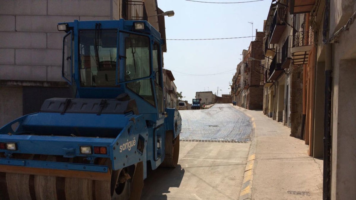 Les obres per reparar destrosses del temporal de fa un any.