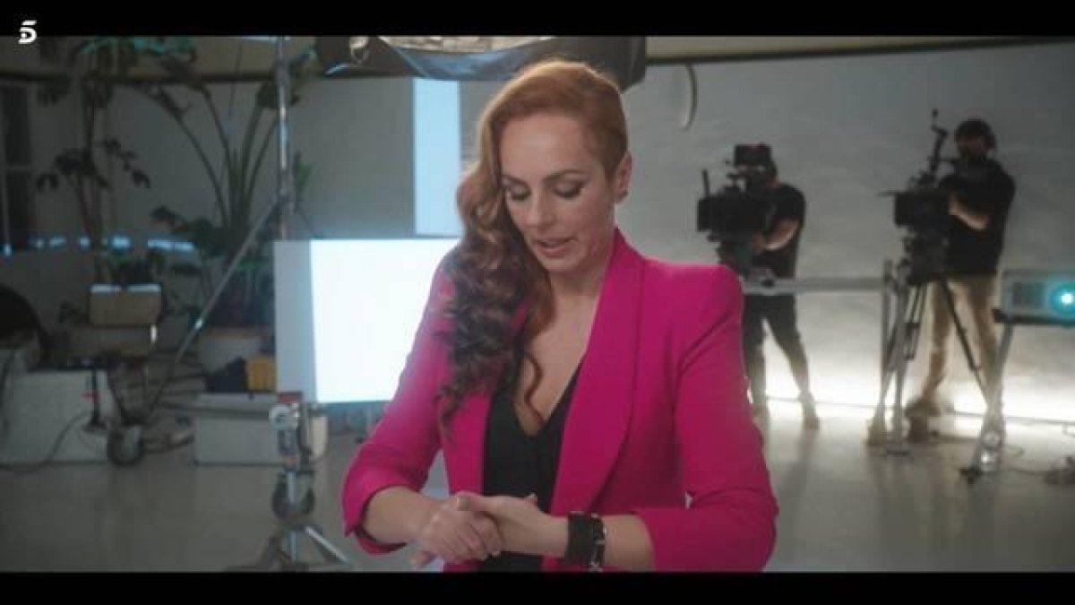 Rocío Carrasco, durante la presentación de esta serie sobre su vida.