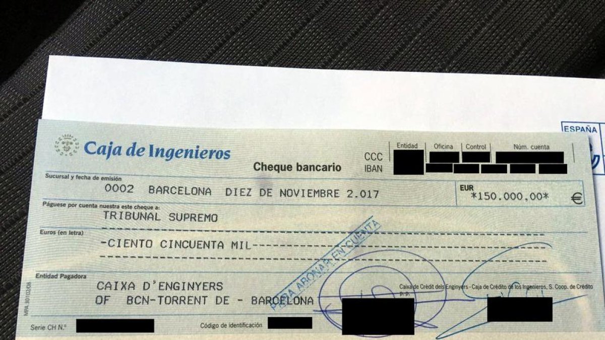 Forcadell diposita els 150.000 euros de fiança per sortir de la presó