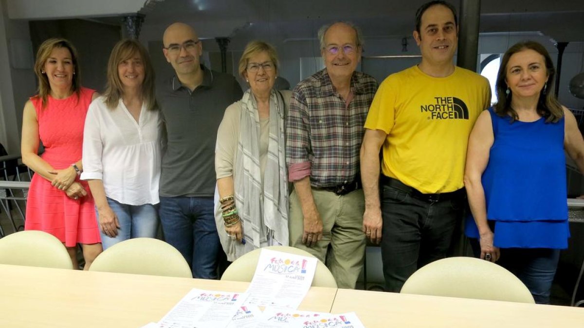 Presentación ayer de la nueva edición de la Festa de la Música.
