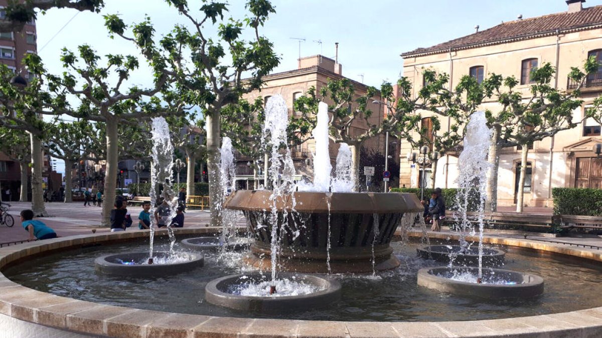 La Font del Pati de Tàrrega, ya restaurada.