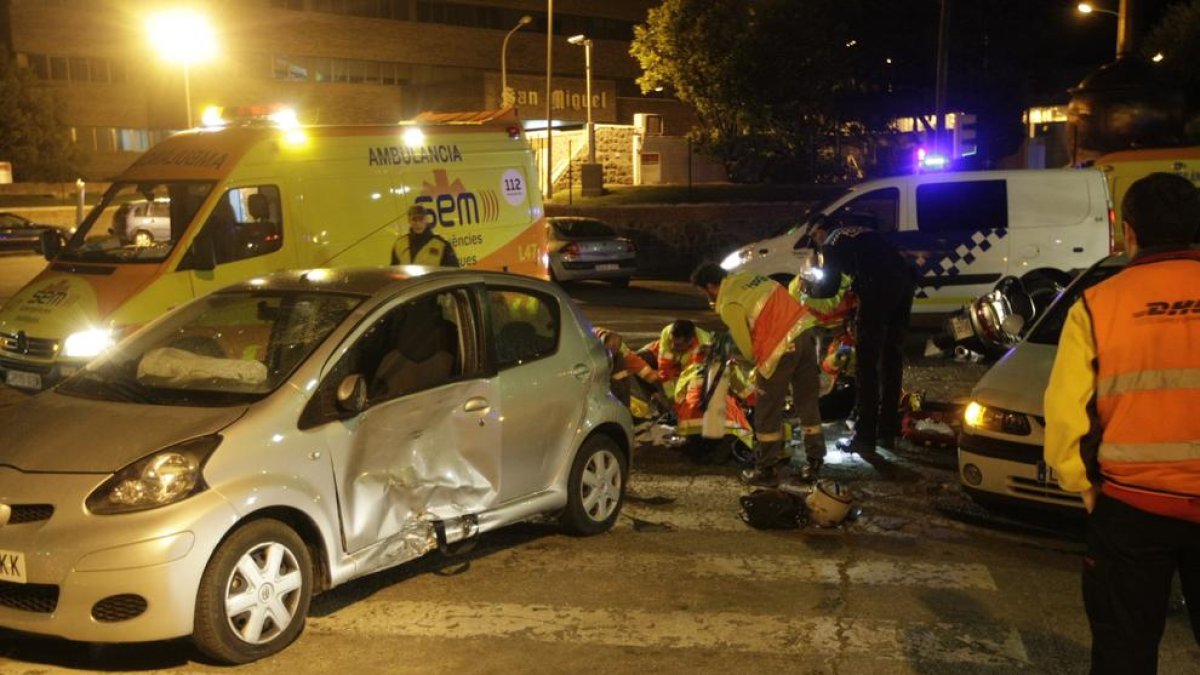 Imatge presa poc després de l’accident, que va tenir lloc el març del 2013.