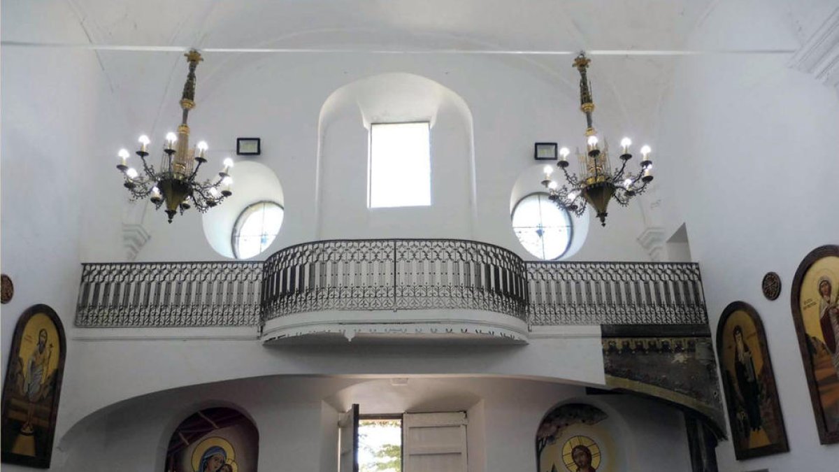 Imatge de l’interior del temple, que demà obrirà les portes en una visita a partir de les sis de la tarda.