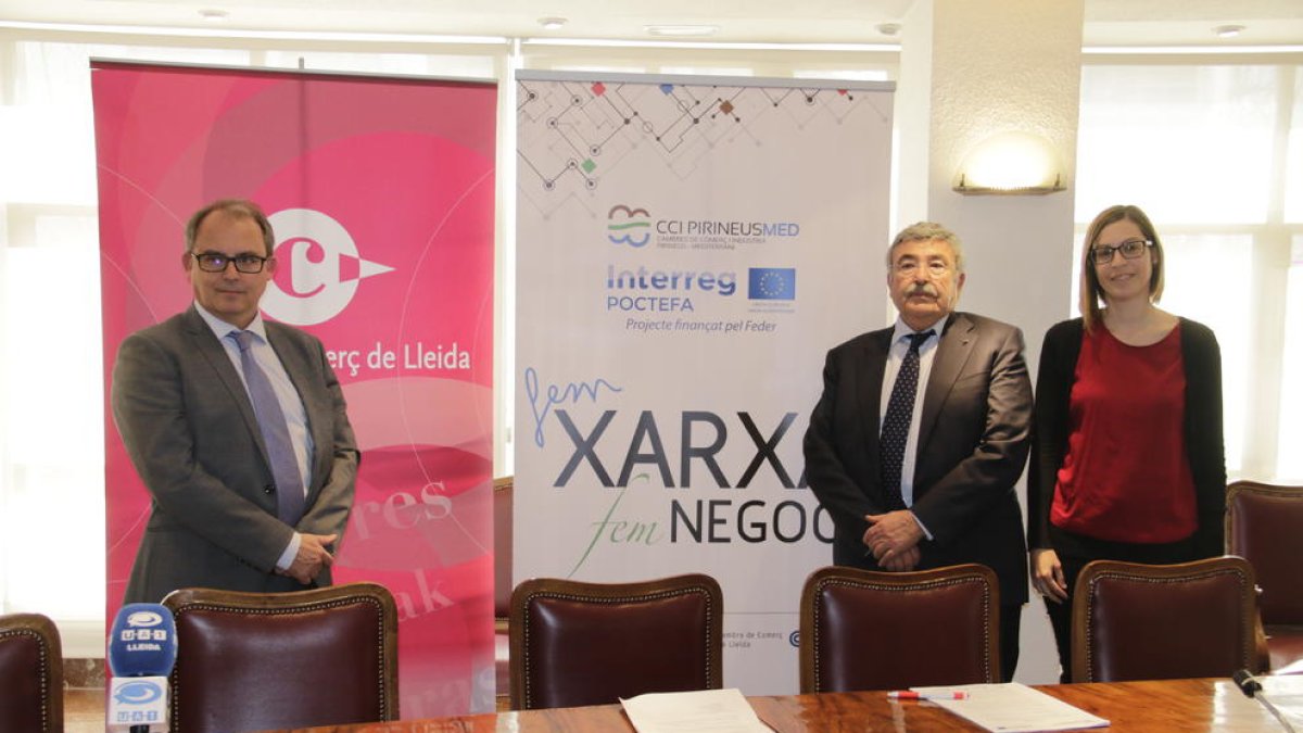 Un momento de la presentación de la jornada, ayer, en Lleida.