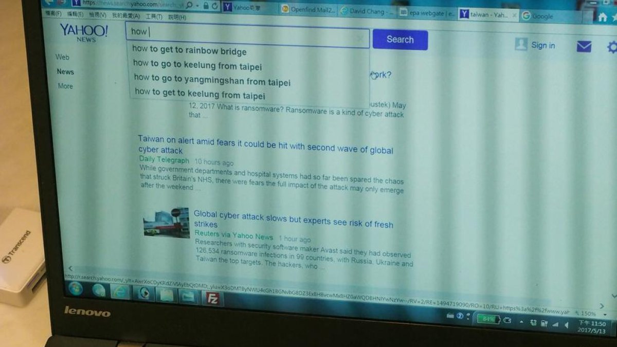 Un usuari d’ordinador a Taipei, a Taiwan.