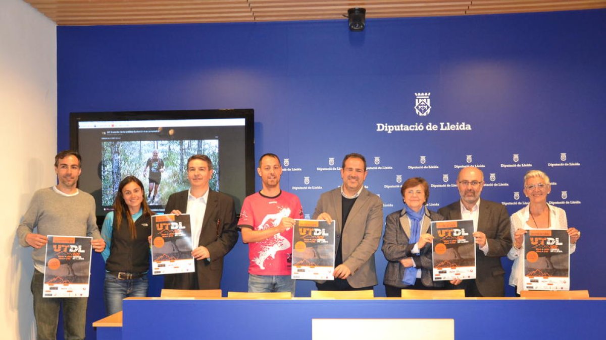 L’organització va presentar ahir la primera edició de l’UItra Trail Terres de Lleida a la Diputació.