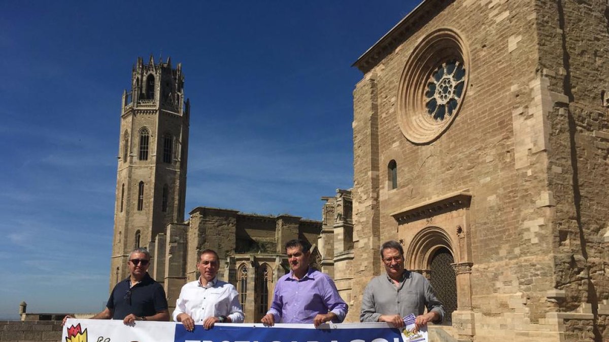 La Trotacaragol es va presentar ahir a la Seu Vella, on finalitzarà aquest prova inèdita a Lleida.