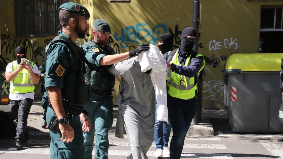 Imagen de archivo de la detención del sospechoso en Pardinyes.