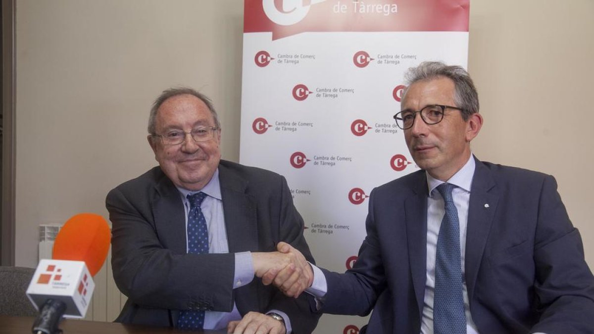 José Luis Bonet, ahir amb Delfí Robinat a Tàrrega.