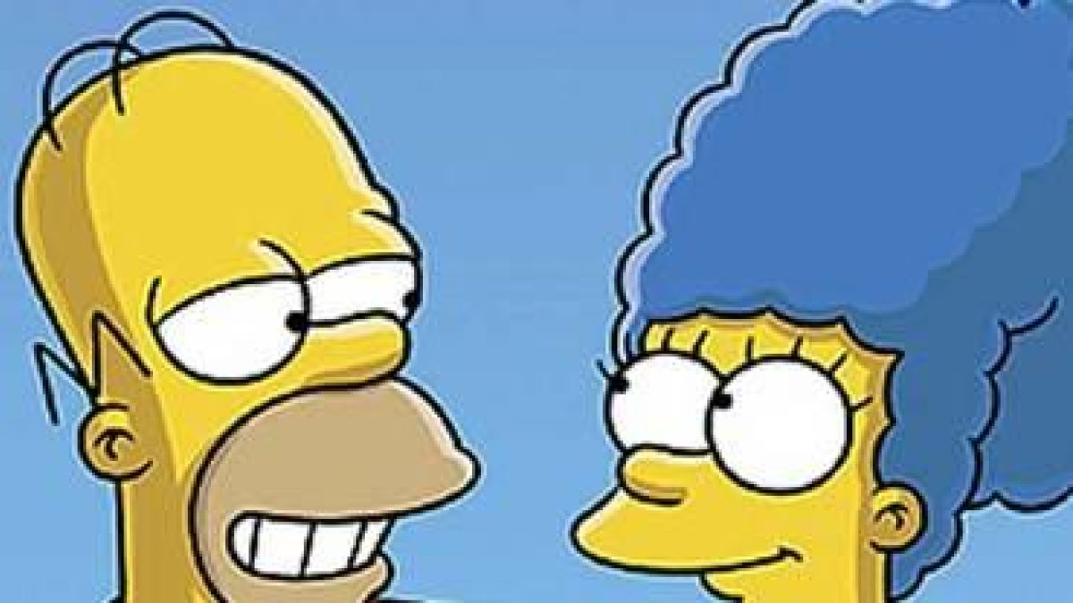 Homer y Marge, un matrimonio feliz.