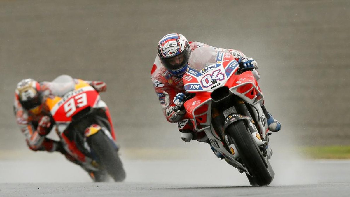 Márquez i Dovizioso, una altra vegada protagonistes