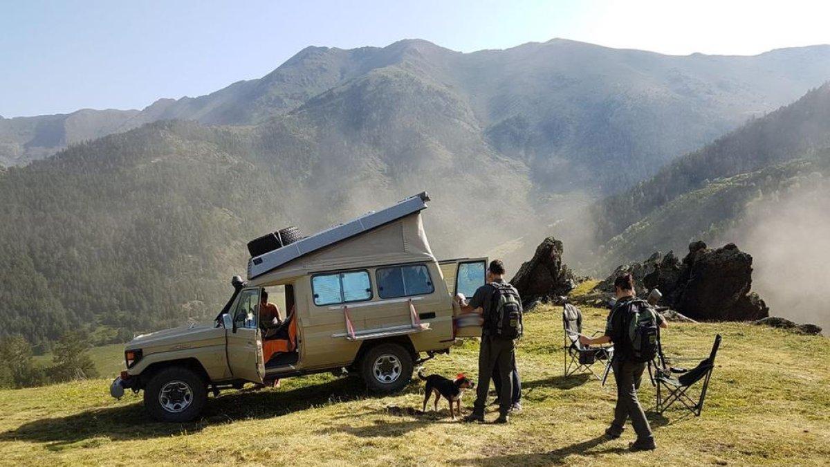 Els Agents Rurals van denunciar el conductor d’aquest vehicle.