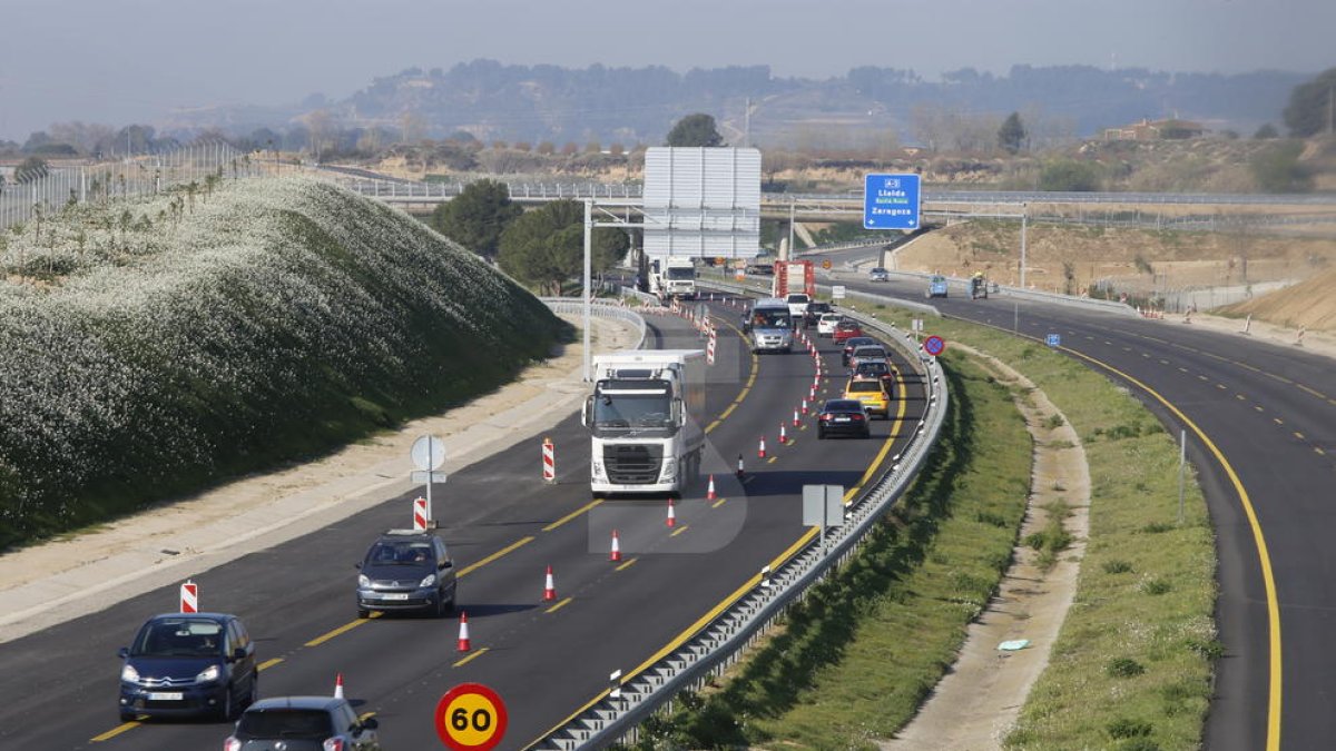 Comencen les restriccions de trànsit a l'A-2 per les obres en els accessos a Torrefarrera