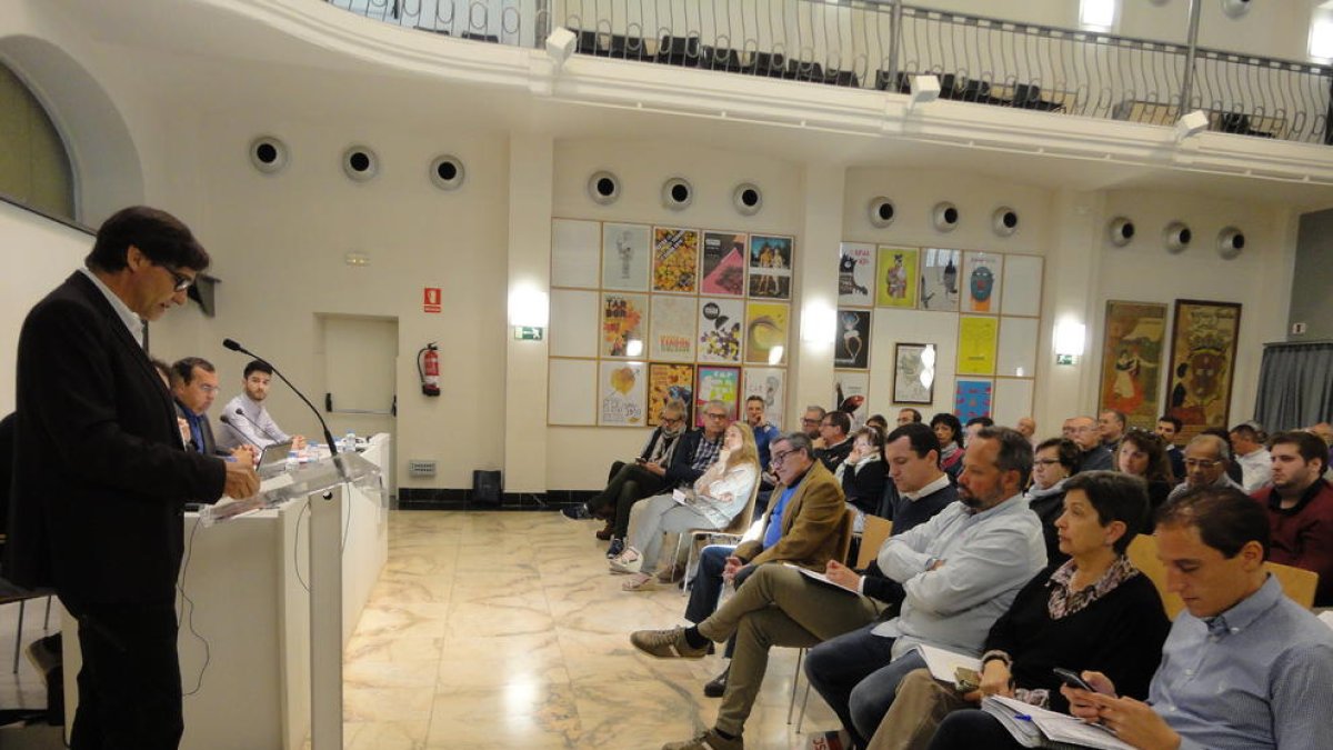 El consejo de federación del PSC celebrado ayer.