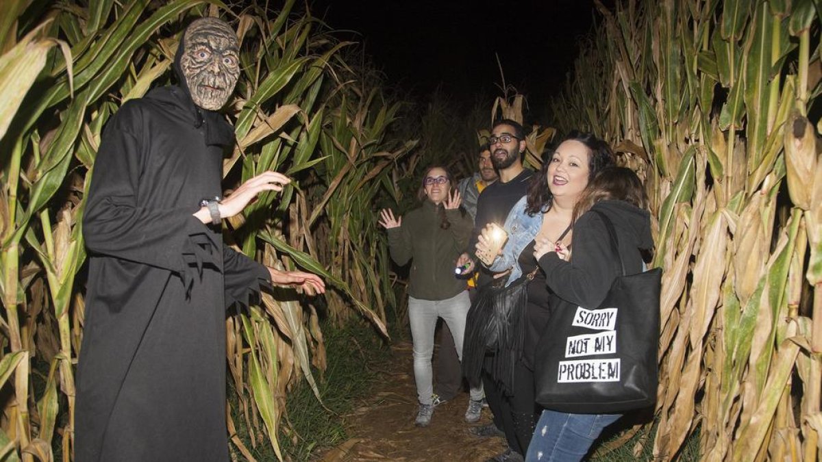 Uno de los zombis que se encontraron los atrevidos participantes.