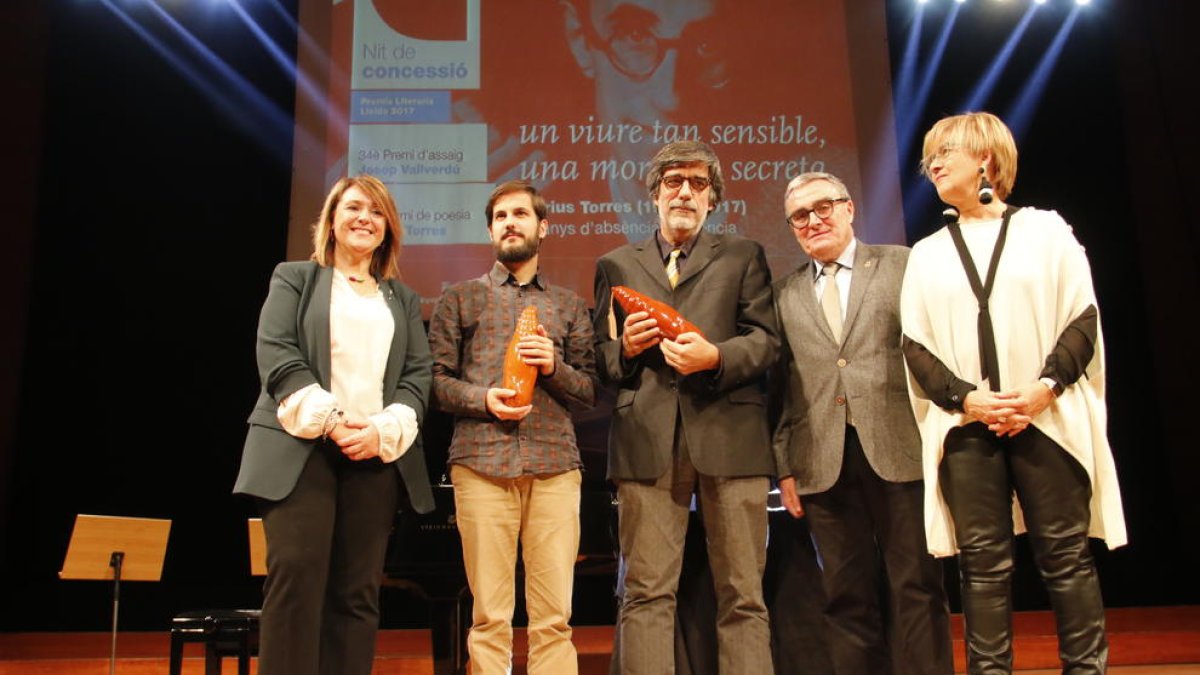 Josep Vallverdú no faltó a la cita anual con el premio de ensayo.