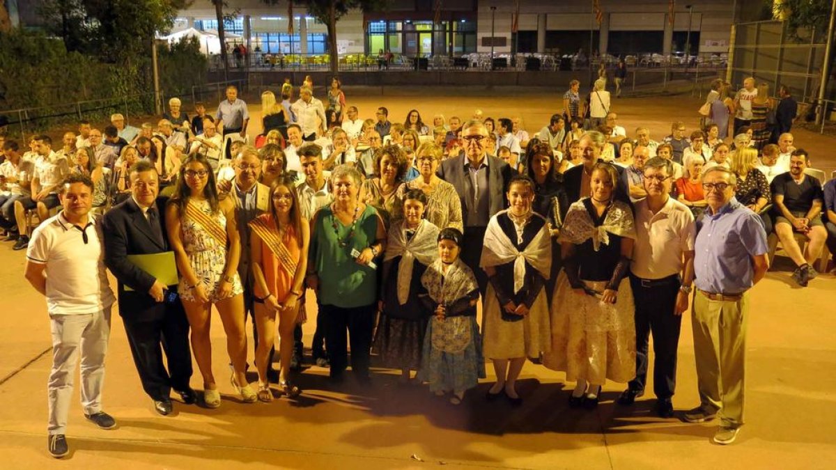 Un moment de la lectura del pregó ahir de Joan Ramon González al centre cívic de la Bordeta.