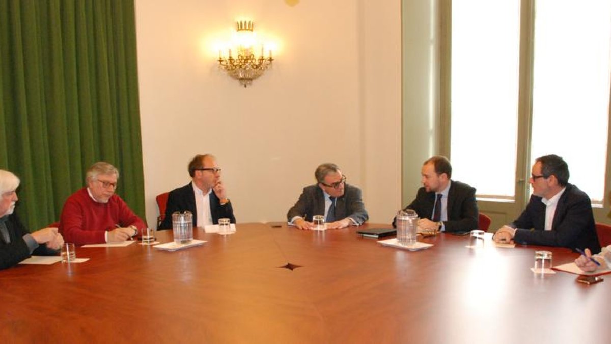 Presentació de l’audiovisual de Lleida a la conselleria de Cultura.