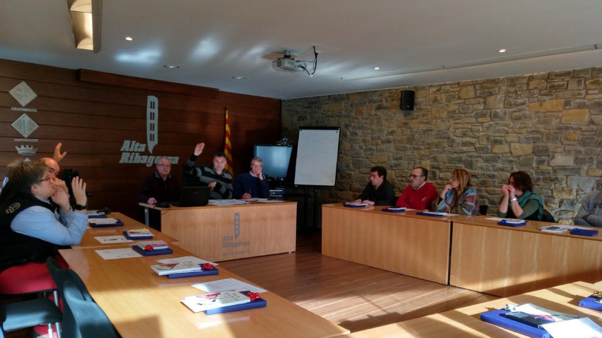 Imagen del pleno del consell de la Alta Ribagorça esta semana.