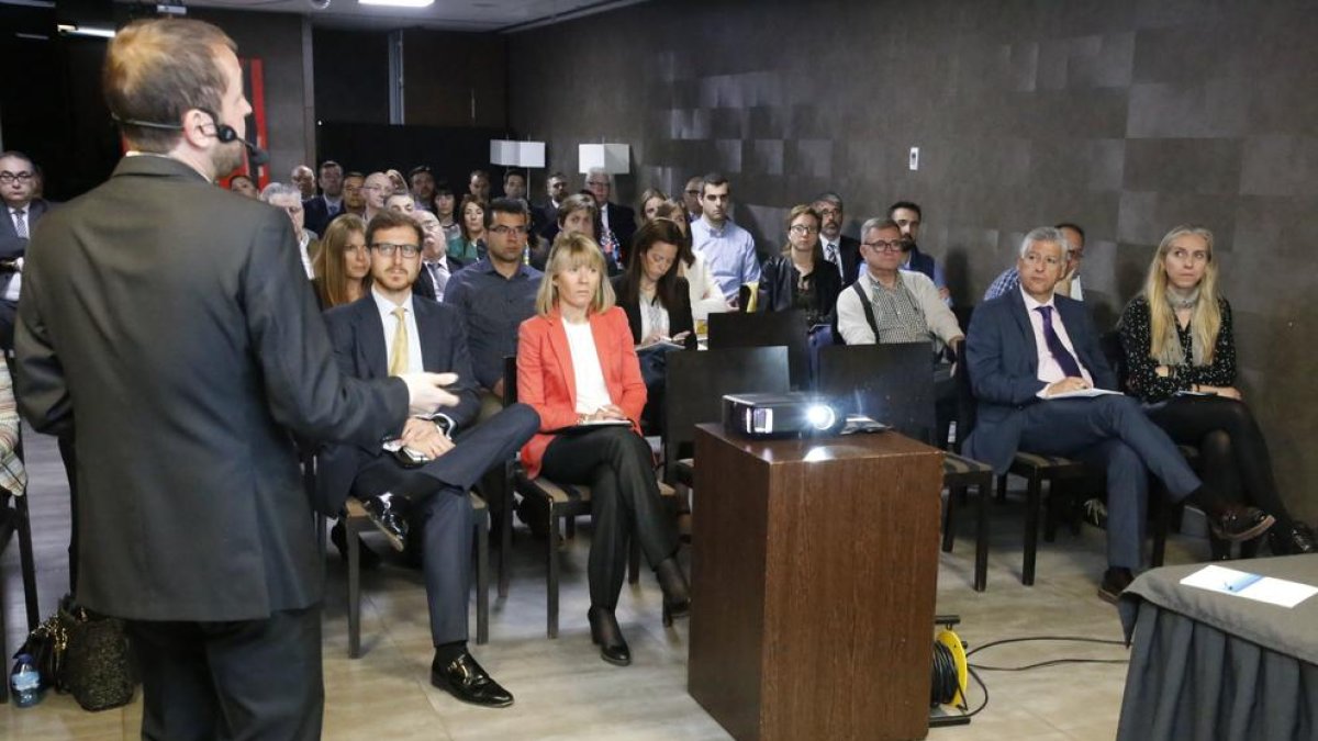 Un momento de la jornada organizada ayer por BBVA en Lleida.