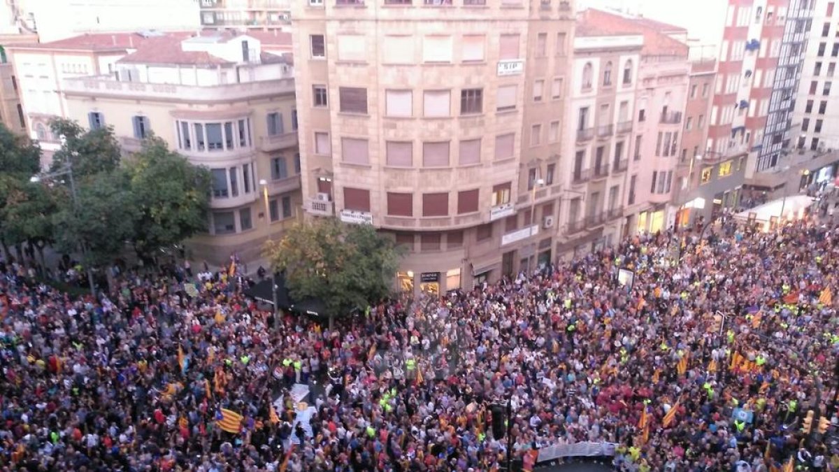 La sobiranisme es mobilitza a Lleida a favor de l'1-O