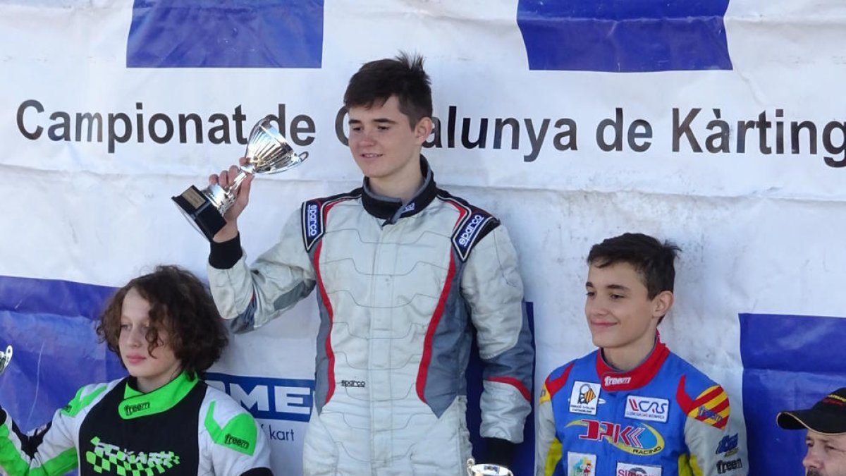 Samuel Bean, tercero en la última prueba del Catalán de karting