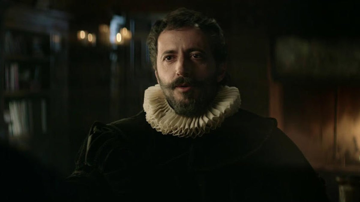 Cervantes, en el anuncio.