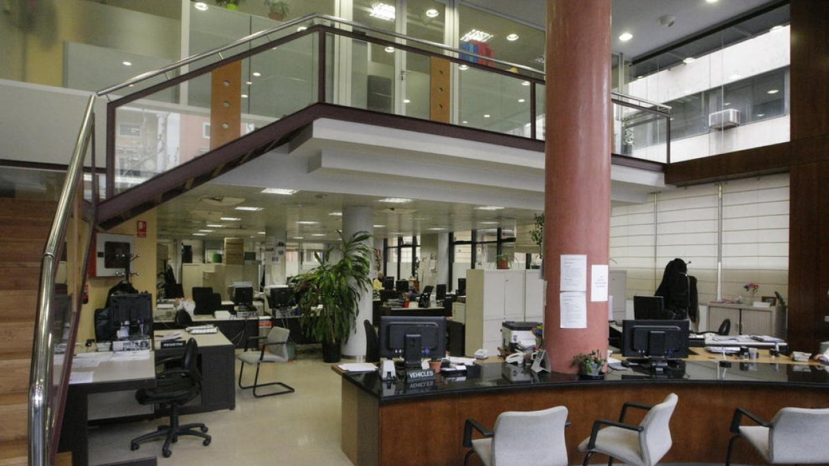 La oficina de Recaudación de la Diputación en Lleida.